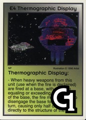 Thermographic Display (of the base)